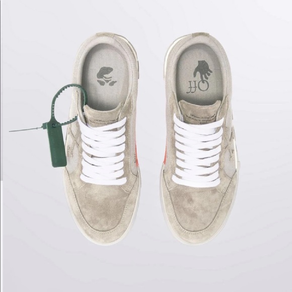 Brand New, NIB. Off-White Men’s Low Vulcanized Suede Shoe - Picture 8 of 9